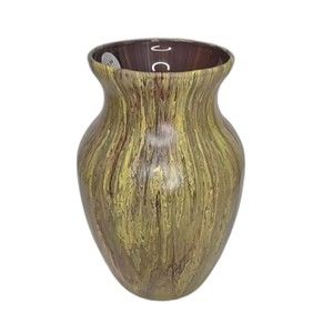 Glass Vase Flowers Office Desk Yellow